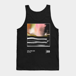 On Fire / Minimalist Style Graphic Design Tank Top